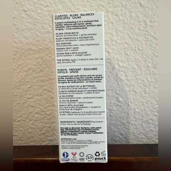 New Earth Harbor SAMPHIRE Biotic Perfecting Serum 1oz - Picture 4 of 7